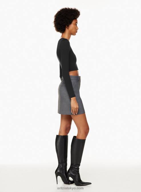 クロップド クルーネック ロングスリーブ P2L801477 Aritzia Contour Crew クロップド ロングスリーブ