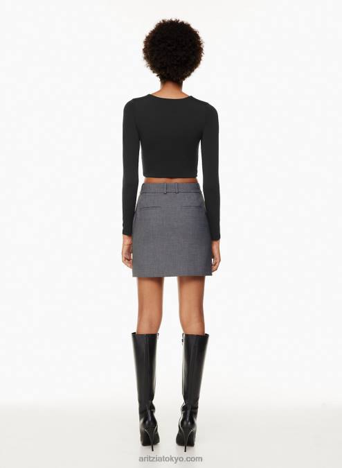 クロップド クルーネック ロングスリーブ P2L801477 Aritzia Contour Crew クロップド ロングスリーブ