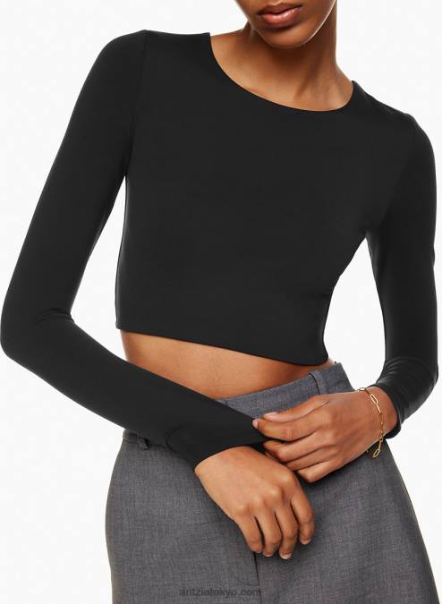 クロップド クルーネック ロングスリーブ P2L801478 Aritzia Contour Crew クロップド ロングスリーブ