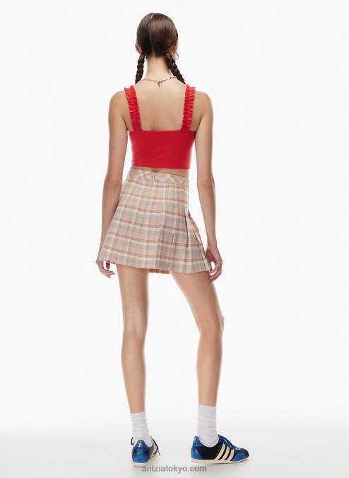 クロップド リブ タンクトップ P2L801525 Aritzia Firecracker Tank