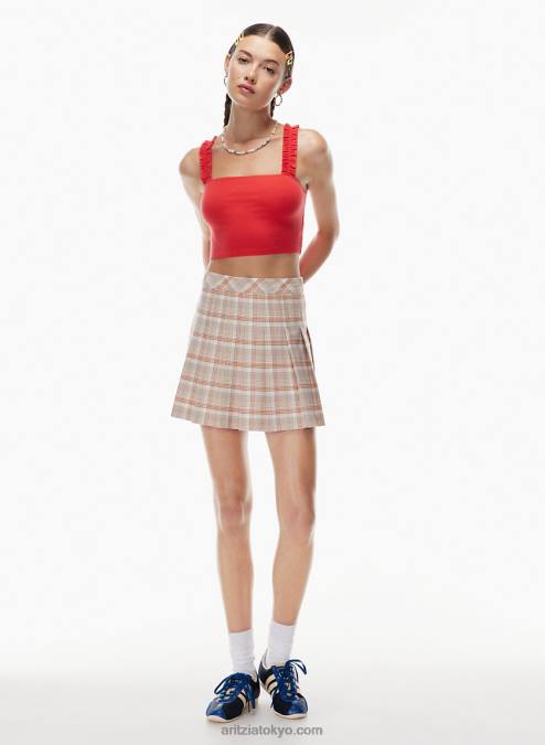 クロップド リブ タンクトップ P2L801526 Aritzia Firecracker Tank