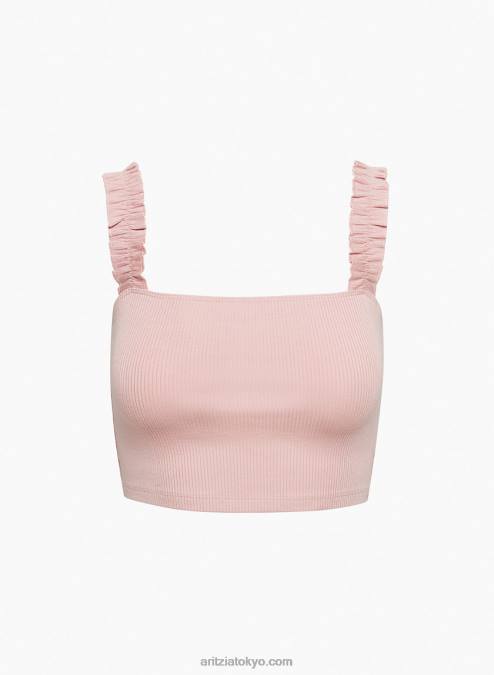 クロップド リブ タンクトップ P2L801527 Aritzia Firecracker Tank