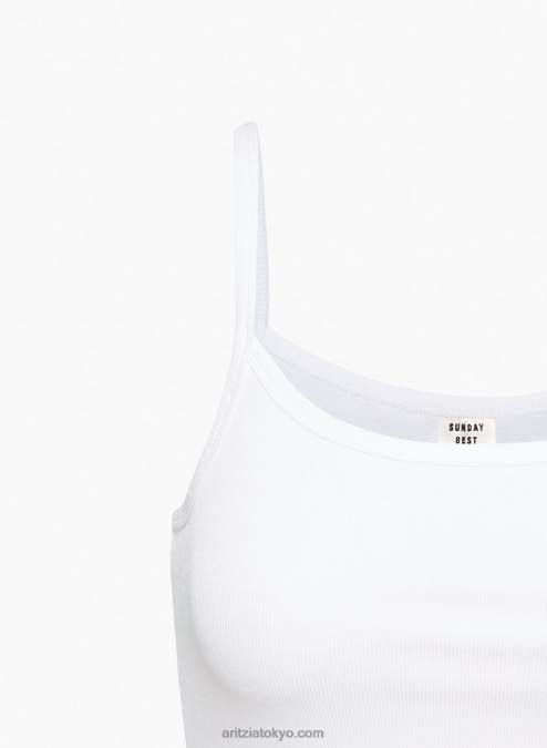 クロップド リブ タンクトップ P2L801610 Aritzia Camille タンク