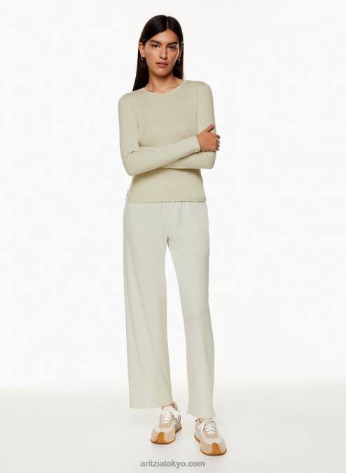 リブクルーネックロングスリーブ P2L801617 Aritzia Verve ロングスリーブ