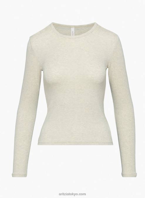 リブクルーネックロングスリーブ P2L801617 Aritzia Verve ロングスリーブ