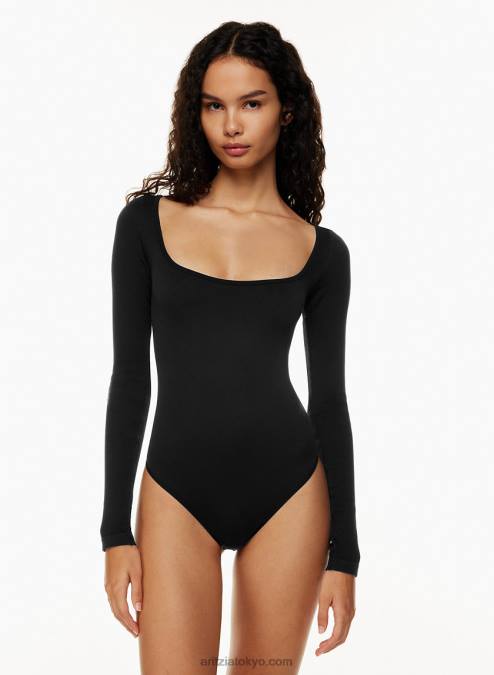 シームレス スクエアネック ボディスーツ P2L801629 Aritzia シームレス スクエアネック ロングスリーブ ボディスーツ