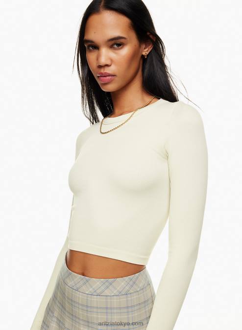 シームレス クロップド ロングスリーブ P2L801722 Aritzia シームレス クルー ロングスリーブ