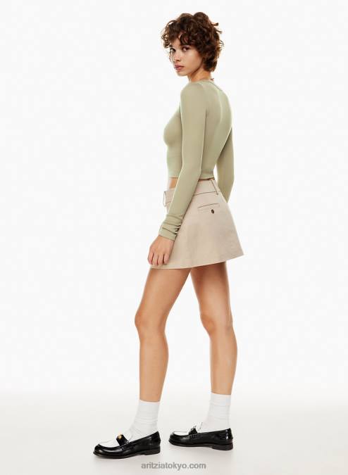 シームレス クロップド ロングスリーブ P2L801725 Aritzia シームレス クルー ロングスリーブ