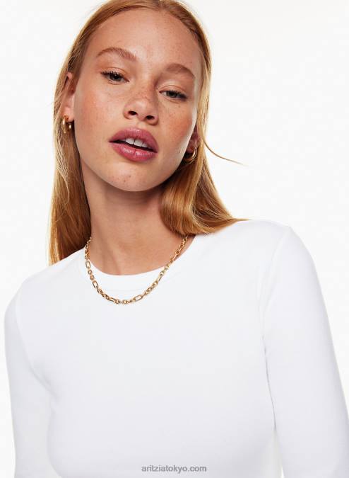 リブド クルーネック ロングスリーブ P2L801741 Aritzia リトル リブド ヒップ ロングスリーブ