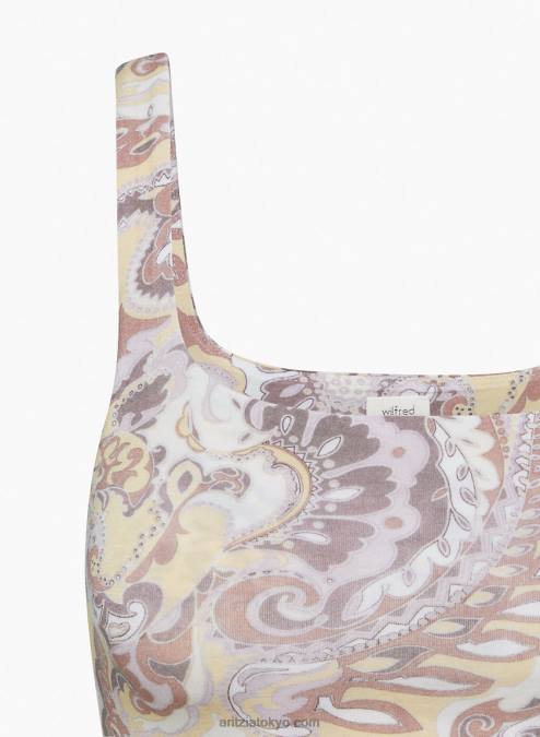 クロップド スクエアネック タンクトップ P2L802115 Aritzia Vacay クロップド タンクトップ