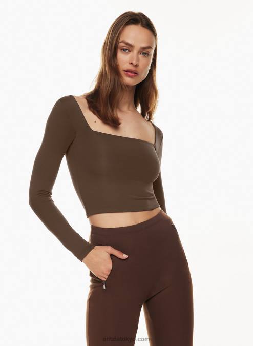 スクエアネック ロングスリーブ P2L80228 Aritzia Contour Squareneck Longsleeve