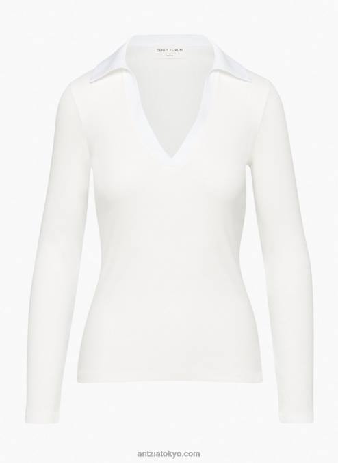 オープンフロント ポロ ロングスリーブ P2L802316 Aritzia The Kaye Polo Longsleeve