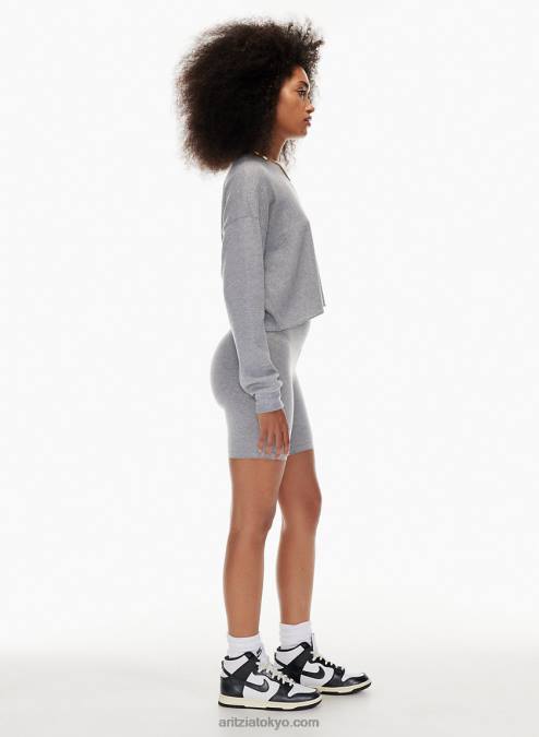 クルーネック ワッフル ロングスリーブ P2L80364 アリツィア ワッフル クルー ボクシー ロングスリーブ