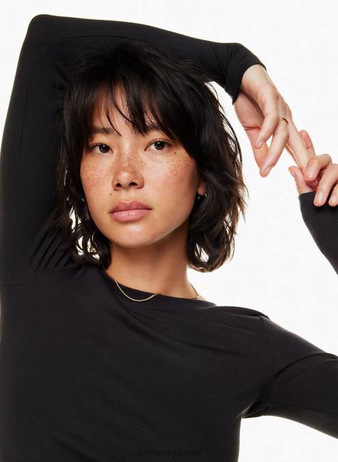 リブ クルーネック ロングスリーブ P2L80422 アリツィア ステラー ロングスリーブ