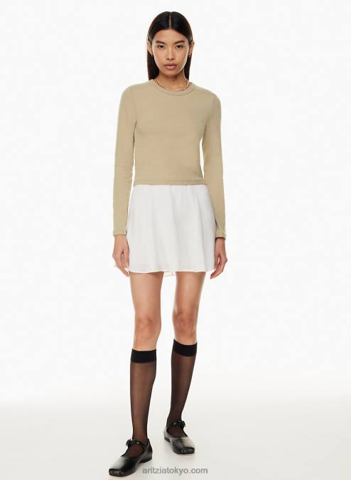 リブ クルーネック ロングスリーブ P2L80429 アリツィア リトル リブ ロングスリーブ