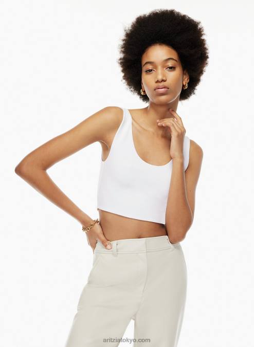 クロップド スクープネック タンク P2L80447 Aritzia Contour スクープネック タンク
