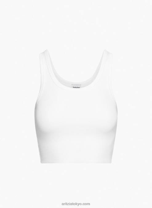 クロップド スクープネック タンク P2L80552 Aritzia Carey クロップド タンク