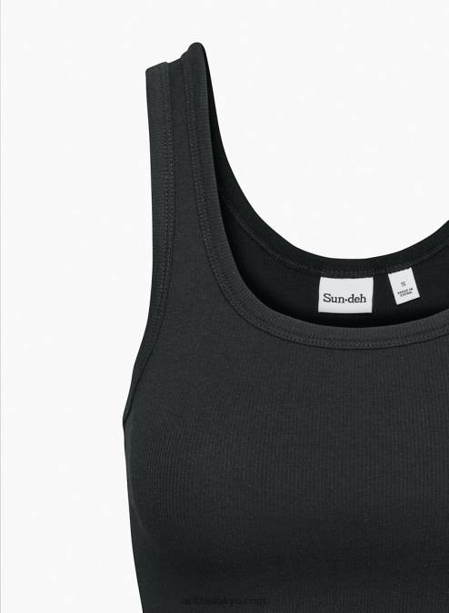 クロップド スクープネック タンク P2L80553 Aritzia Carey クロップド タンク