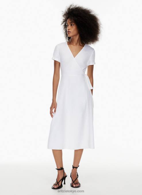 リネン ミディ ラップ ドレス P2L806687 Aritzia Dern リネン ドレス