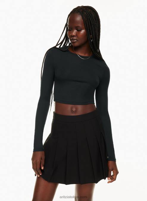 クロップド クルーネック ロングスリーブ P2L8077 Aritzia Bliss クロップド ロングスリーブ