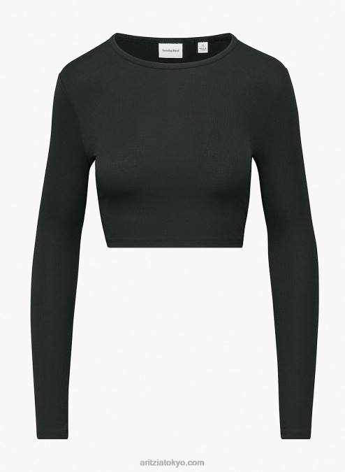 クロップド クルーネック ロングスリーブ P2L8077 Aritzia Bliss クロップド ロングスリーブ