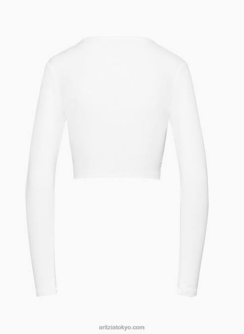 クロップド クルーネック ロングスリーブ P2L8078 Aritzia Bliss クロップド ロングスリーブ