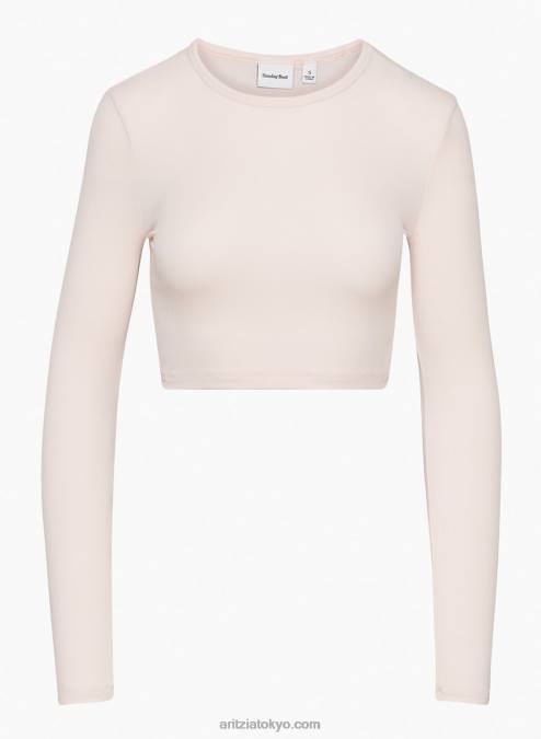 クロップド クルーネック ロングスリーブ P2L8082 Aritzia Bliss クロップド ロングスリーブ