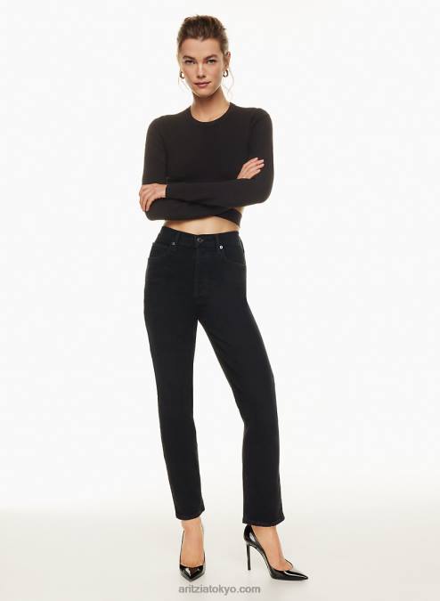 ハイウエストストレートジーンズ P2L808229 Aritzia Riley Long Jeans