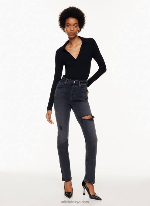 ハイウエストストレートジーンズ P2L808315 Aritzia Jolene Long Jeans