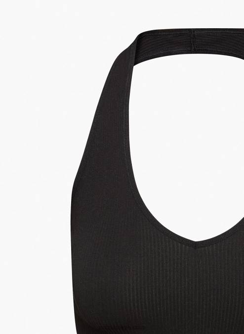 クロップド リブ ホルター タンクトップ P2L80842 Aritzia シームレス ホルター トップ