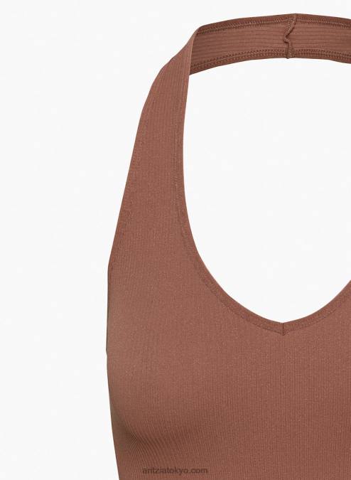 クロップド リブ ホルター タンクトップ P2L80844 Aritzia シームレス ホルター トップ