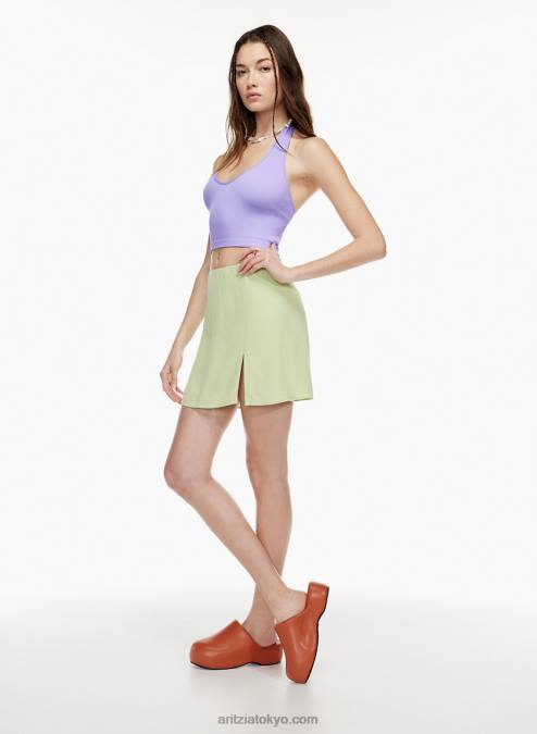 クロップド リブ ホルター タンクトップ P2L80845 Aritzia シームレス ホルター トップ