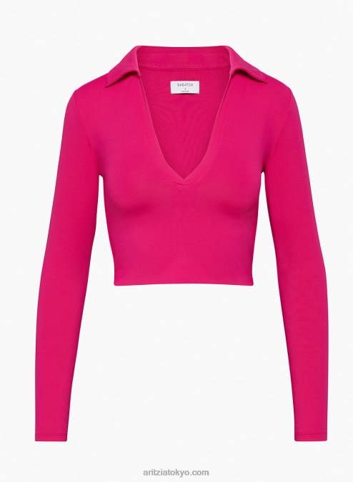 長袖ポロシャツ P2L80884 Aritzia Contour Polo Longsleeve