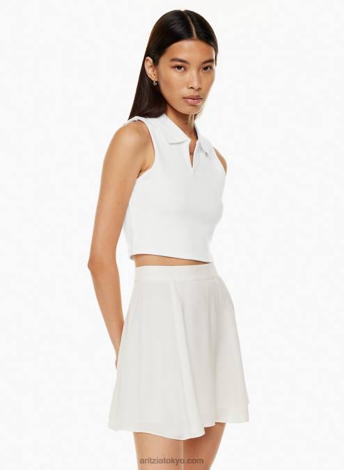 クロップド リブ ポロ タンク P2L80897 Aritzia Knox タンク