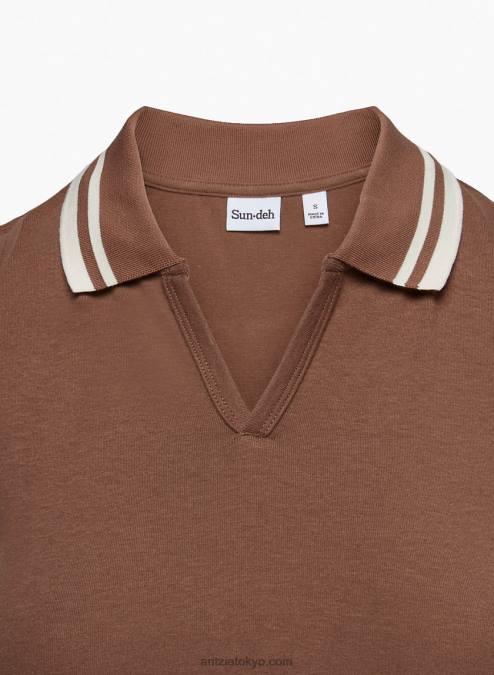 クロップド リブ ポロ タンク P2L80900 Aritzia Knox タンク