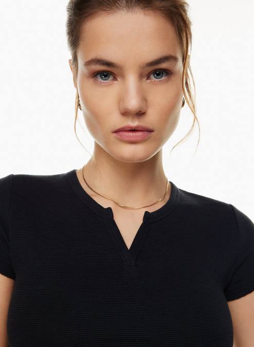 ノッチ サーマル Tシャツ P2L801059 アリツィア ワッフル ノッチ Tシャツ