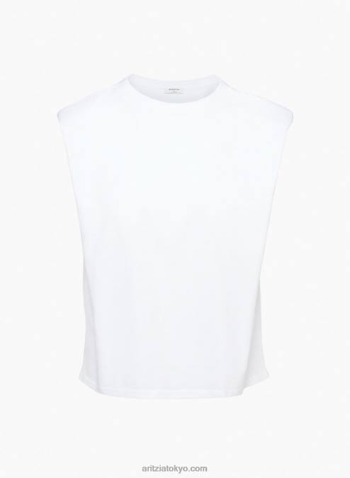 ショルダーパッド付きクルーネックTシャツ P2L801149 アリツィア ショルダーパッド タンク