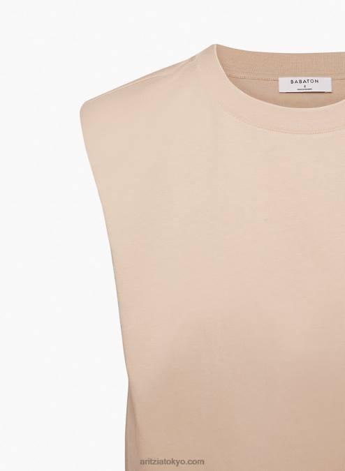 ショルダーパッド付きクルーネックTシャツ P2L801153 アリツィア ショルダーパッド タンク