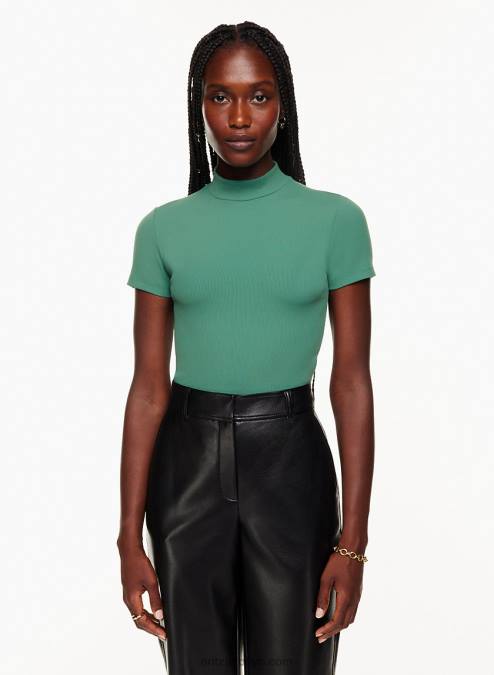 リブ モックネック Tシャツ P2L801329 Aritzia Formarib モックネック T シャツ