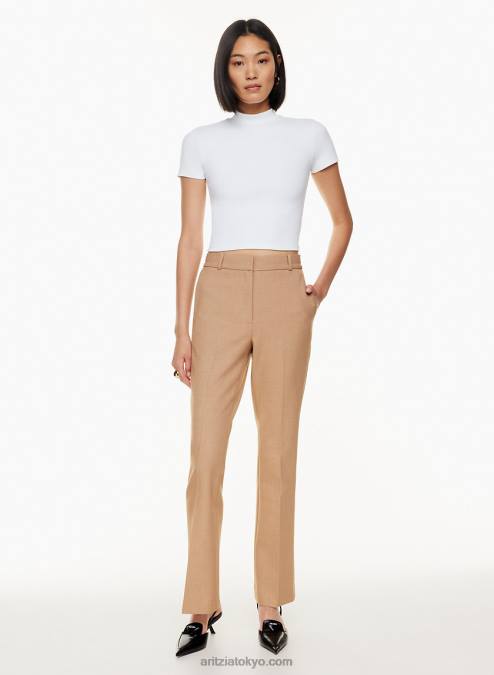 リブ モックネック Tシャツ P2L801331 Aritzia Formarib モックネック T シャツ