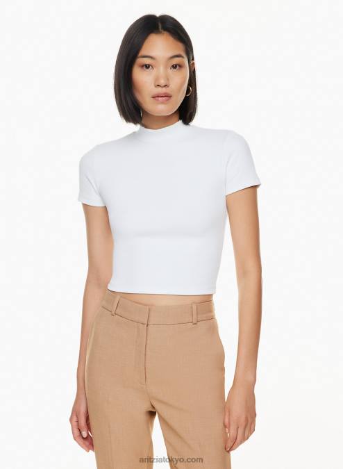 リブ モックネック Tシャツ P2L801331 Aritzia Formarib モックネック T シャツ