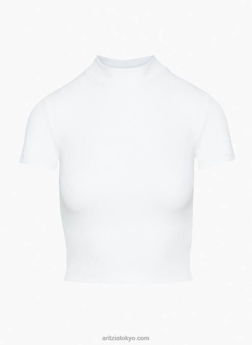 リブ モックネック Tシャツ P2L801331 Aritzia Formarib モックネック T シャツ