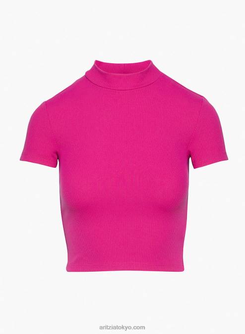 リブ モックネック Tシャツ P2L801332 Aritzia Formarib モックネック T シャツ