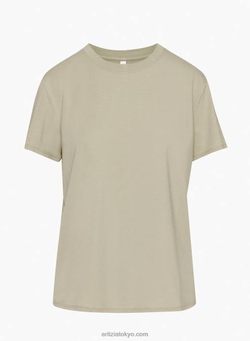 オーバーサイズ クルーネック ピマコットン Tシャツ P2L801365 アリツィア ファンデーション リラックスヒップ Tシャツ