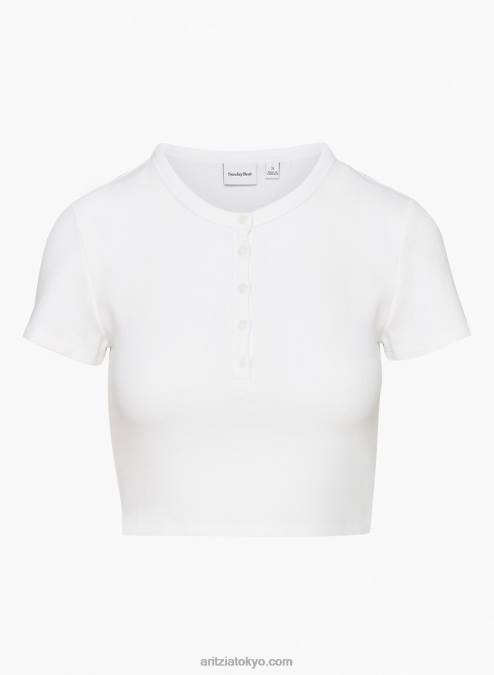 クロップド ワッフルニット Tシャツ P2L801415 アリツィア ベイビー ワッフル クロップド Tシャツ