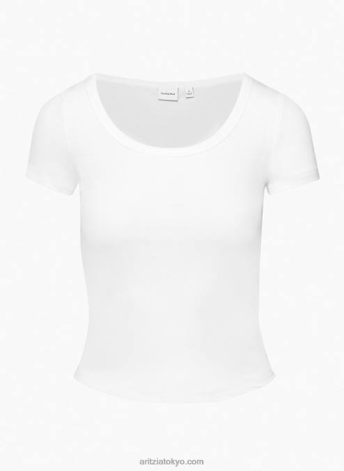 スクープネックTシャツ P2L801455 アリツィア・リンツァー Tシャツ