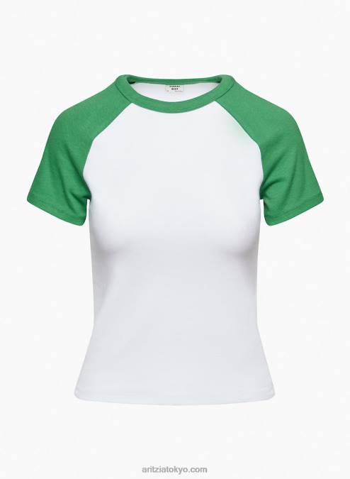クルーネック ラグラン Tシャツ P2L801485 アリツィア ブルーベル Tシャツ