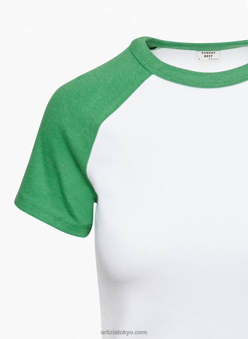 クルーネック ラグラン Tシャツ P2L801485 アリツィア ブルーベル Tシャツ