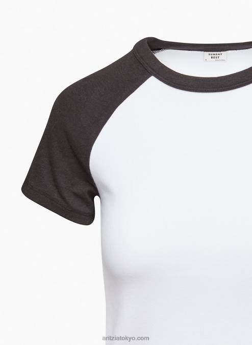 クルーネック ラグラン Tシャツ P2L801486 アリツィア ブルーベル Tシャツ
