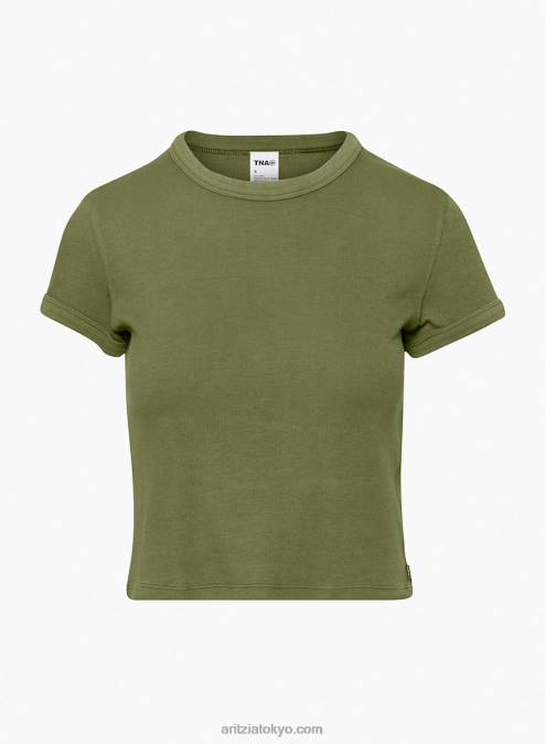 リブクルーネックTシャツ P2L80170 アリツィア・フルトンTシャツ